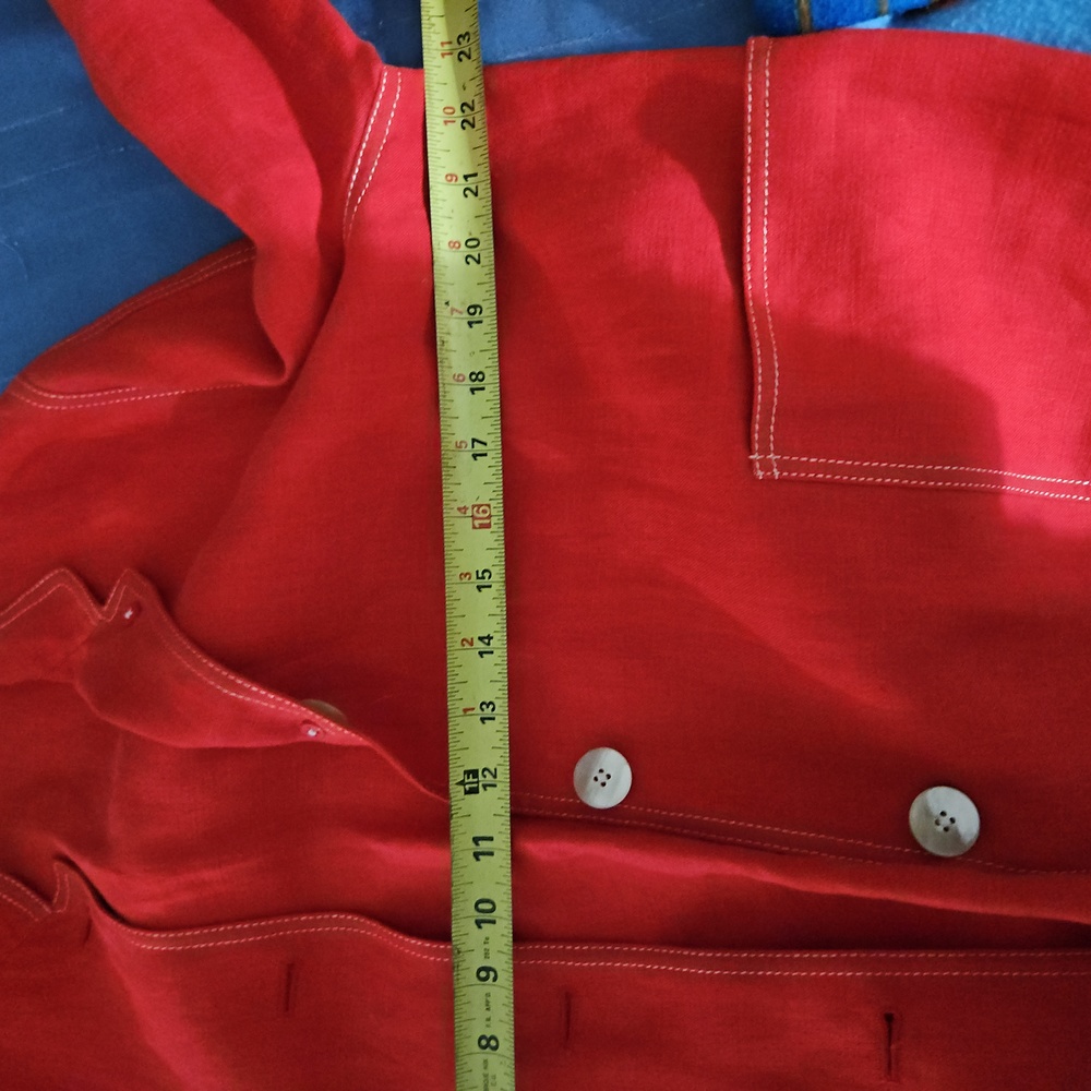 Linda Allarded Ellen Tracy red jacket like new - Picture 4 of 7